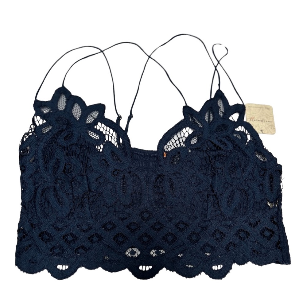 Free People intimately Women's Adella Bralette navy blue size S